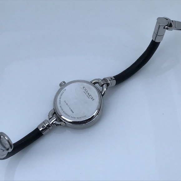 Coach New York Women Watch Black Leather Band CA.3 - Picture 4 of 9